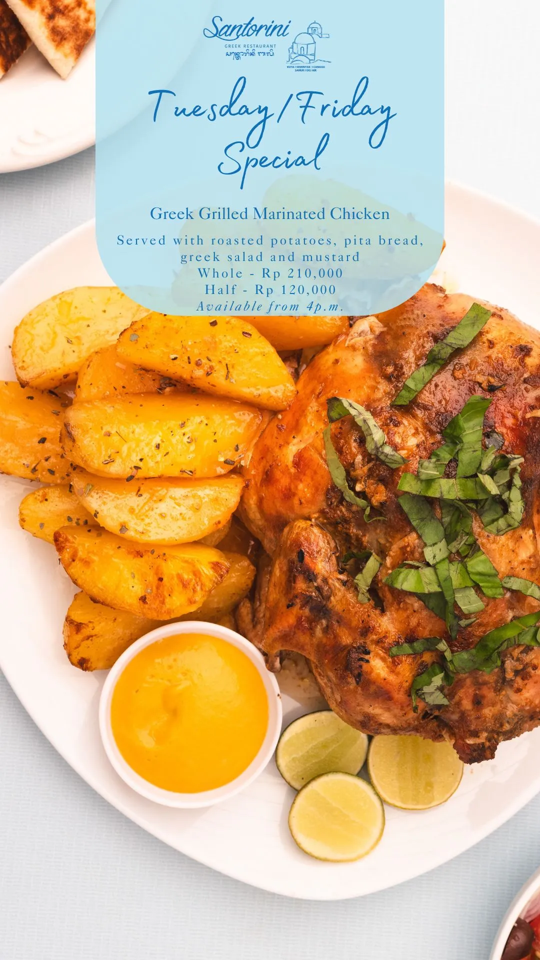 Santorini Greek Restaurant Seminyak